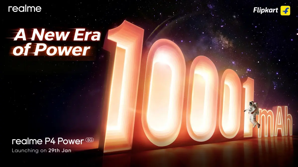 Realme P4 Power 10001mAh Battery & TransView Design1