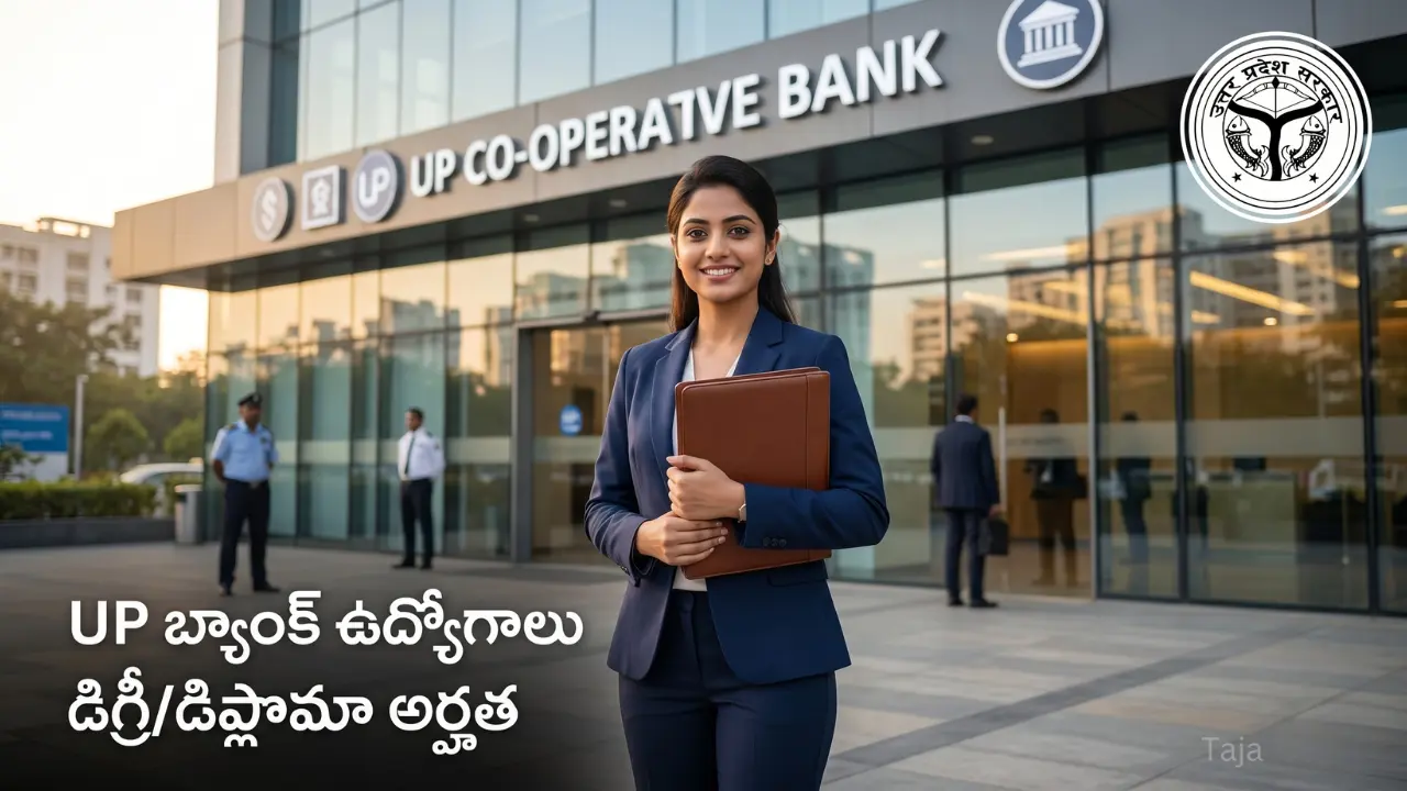 UP Cooperative Bank Jobs 2026 notification details for AP and Telangana candidates